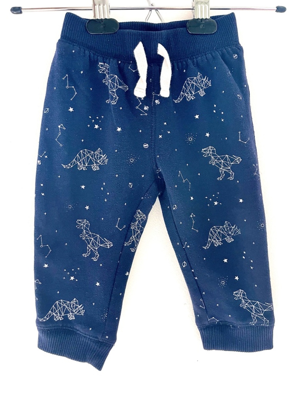 4/$20💥🦖 Dinosaur Constellation Fleecy Sweatpants Jogging Pants, Midnight Blue